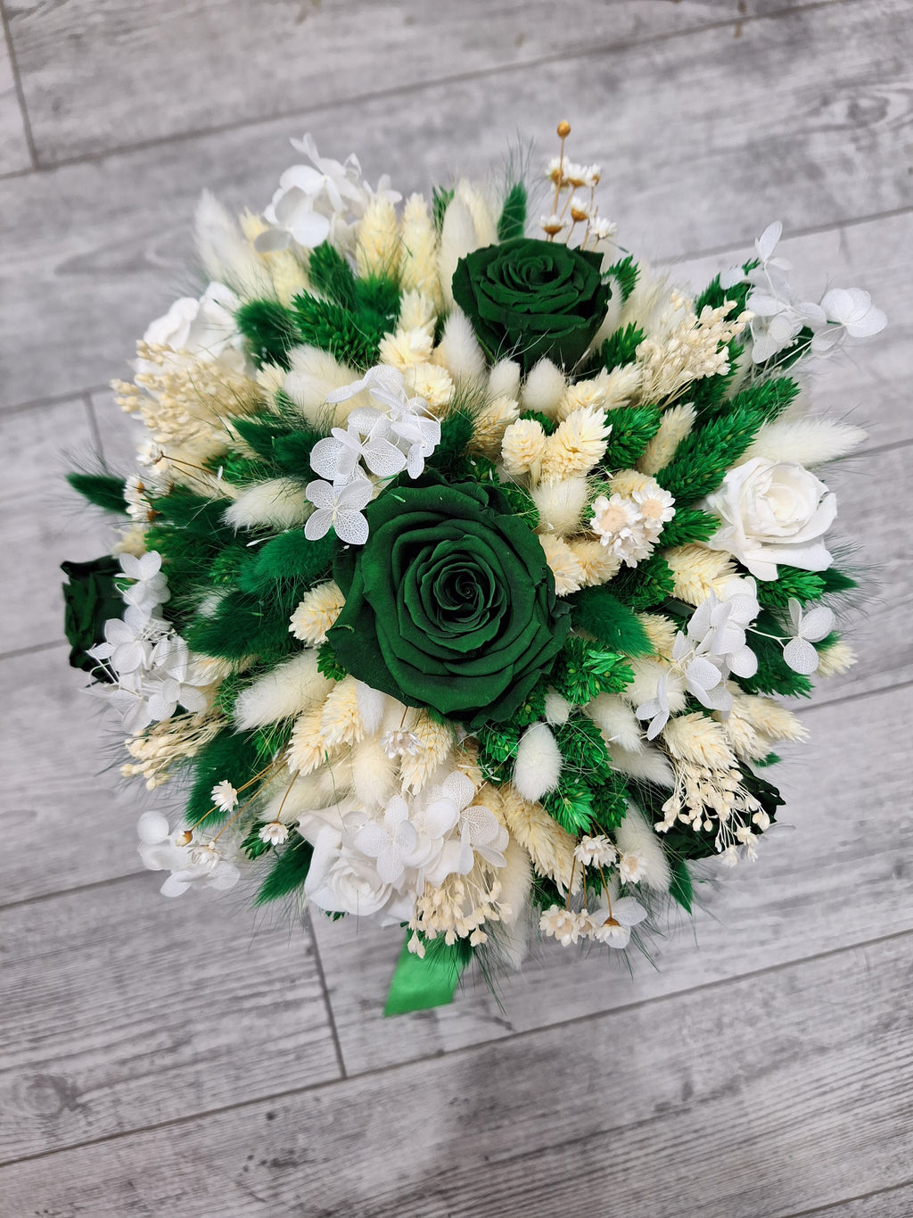 Set lumânări și Buchet flori uscate și criogenate