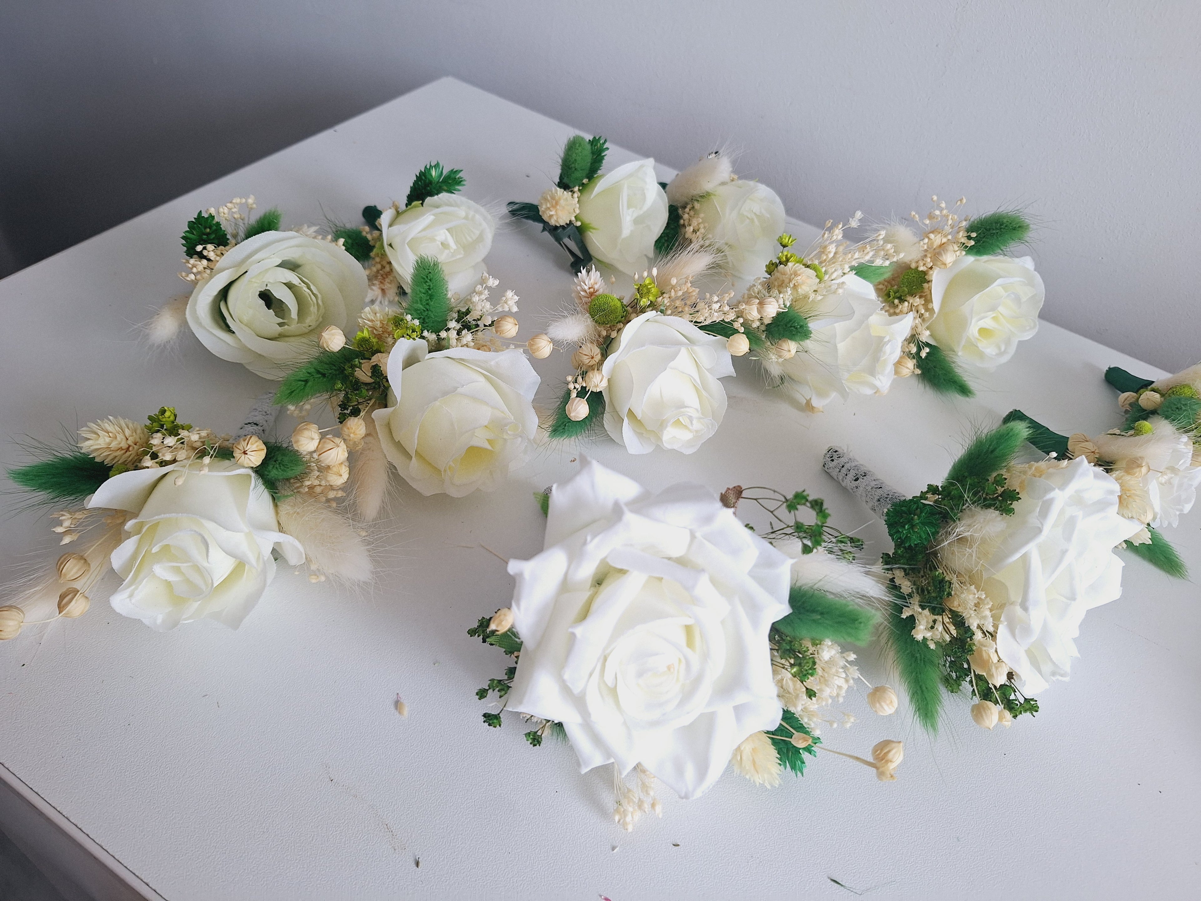 Brățări și Cocarde mătase și flori uscate