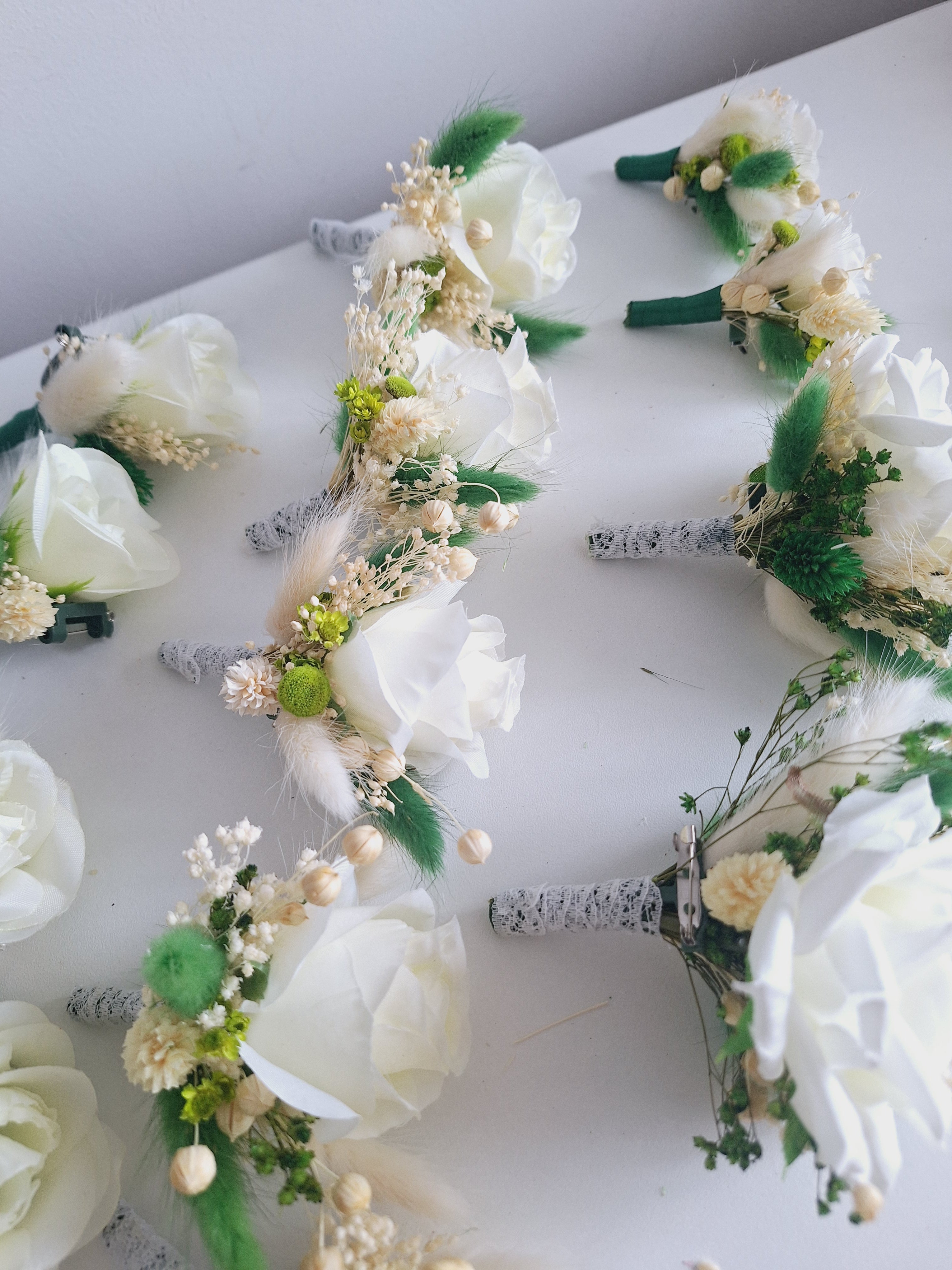 Brățări și Cocarde mătase și flori uscate