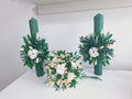 Set lumânări și Buchet flori uscate