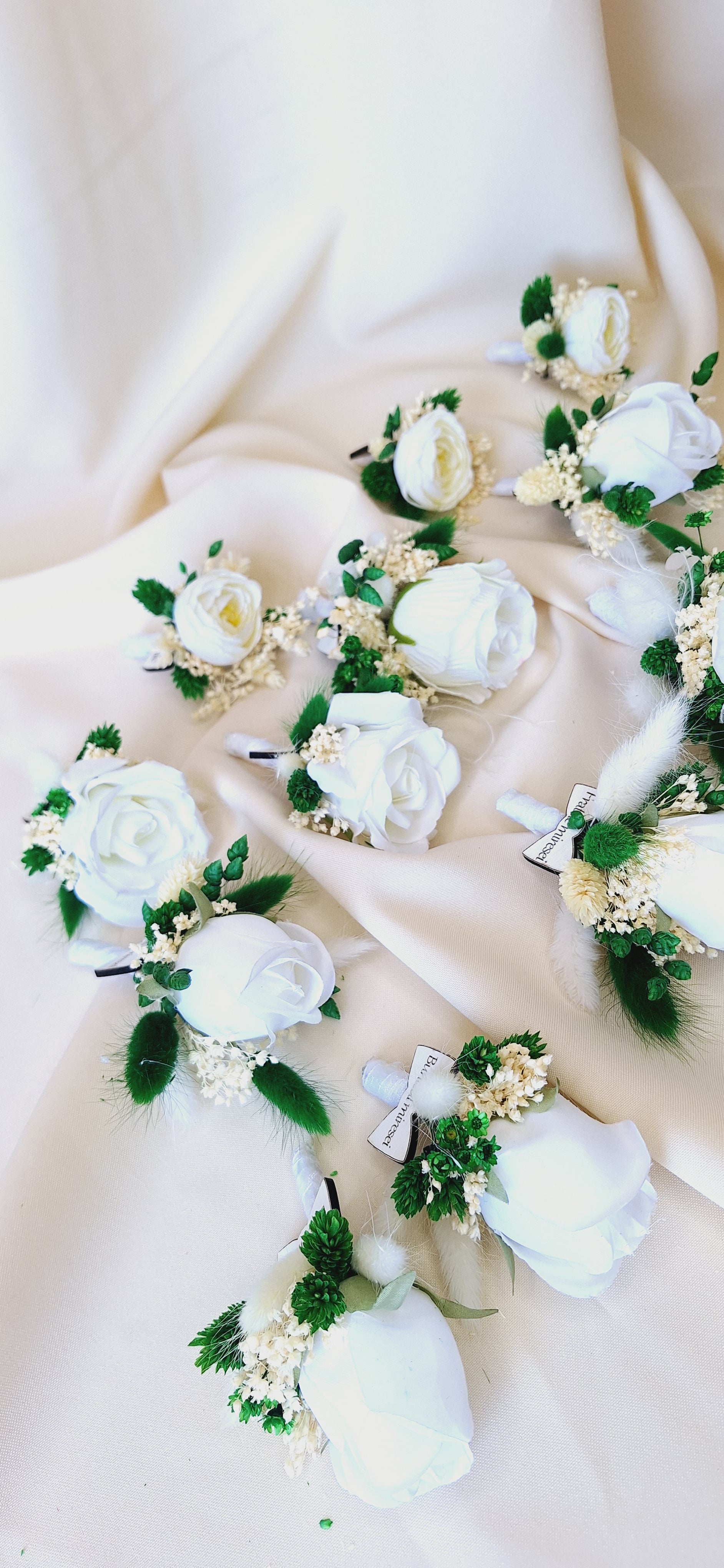 Brățări și Cocarde mătase și flori uscate