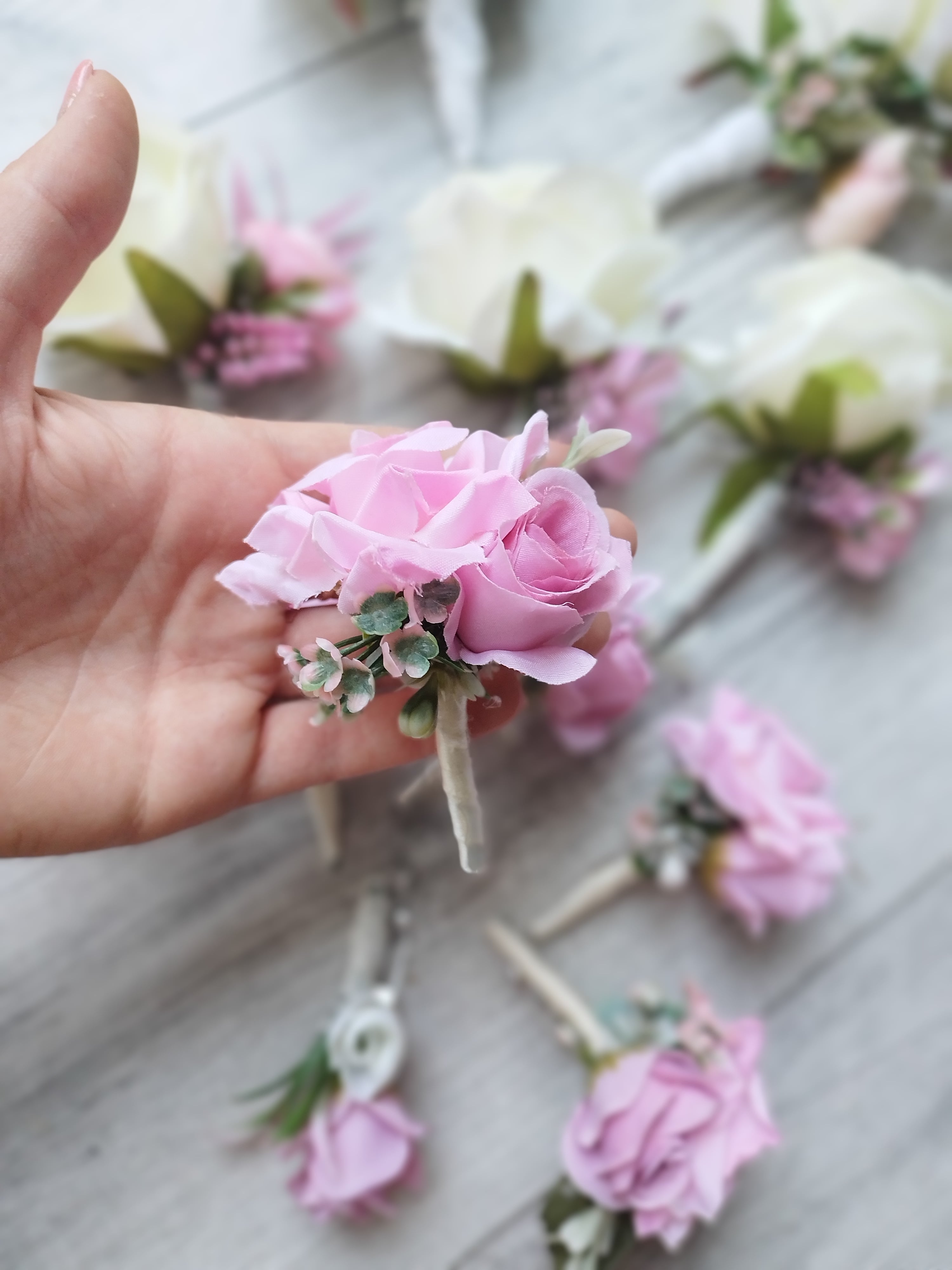 Brățări și Cocarde mătase Roz