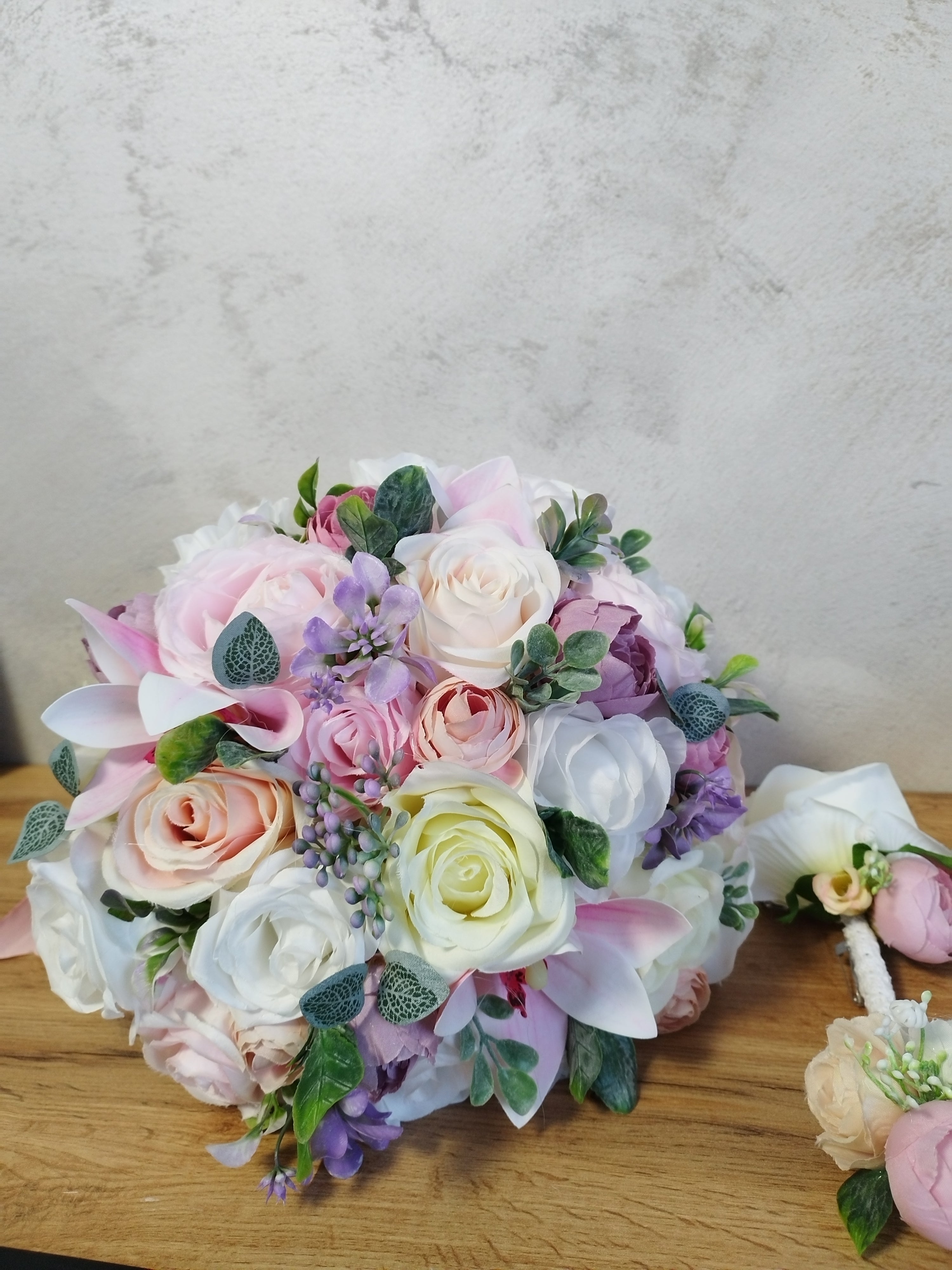 Buchet flori mătase Coloristic