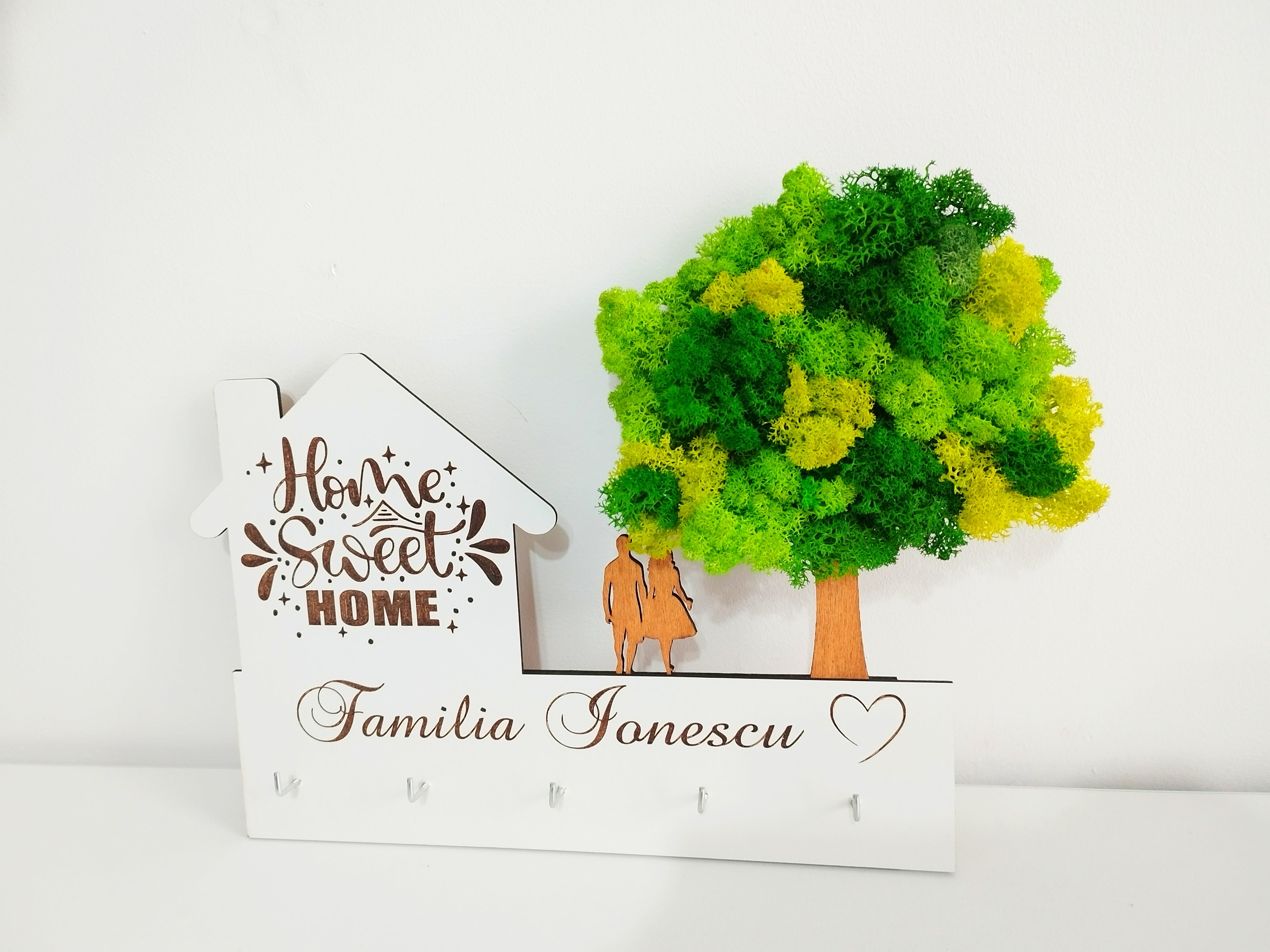 Suport chei model Alb