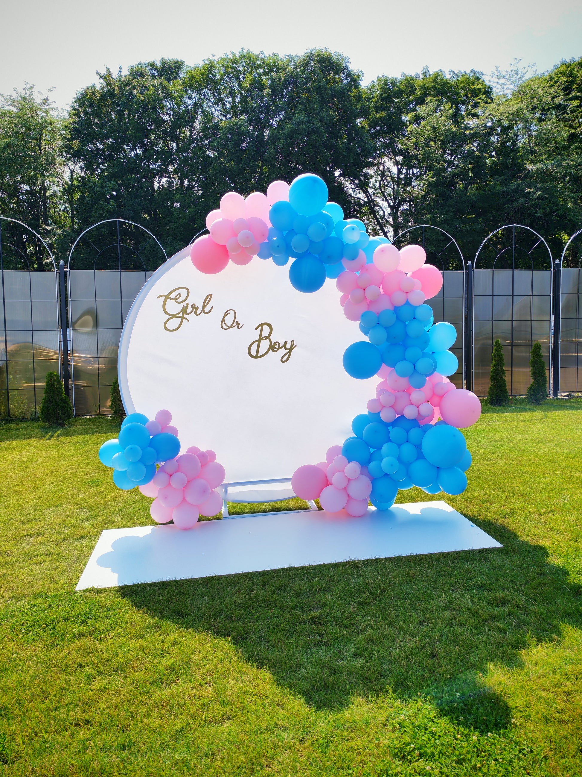 Photo corner baloane /Masa prezidiu /masa invitați