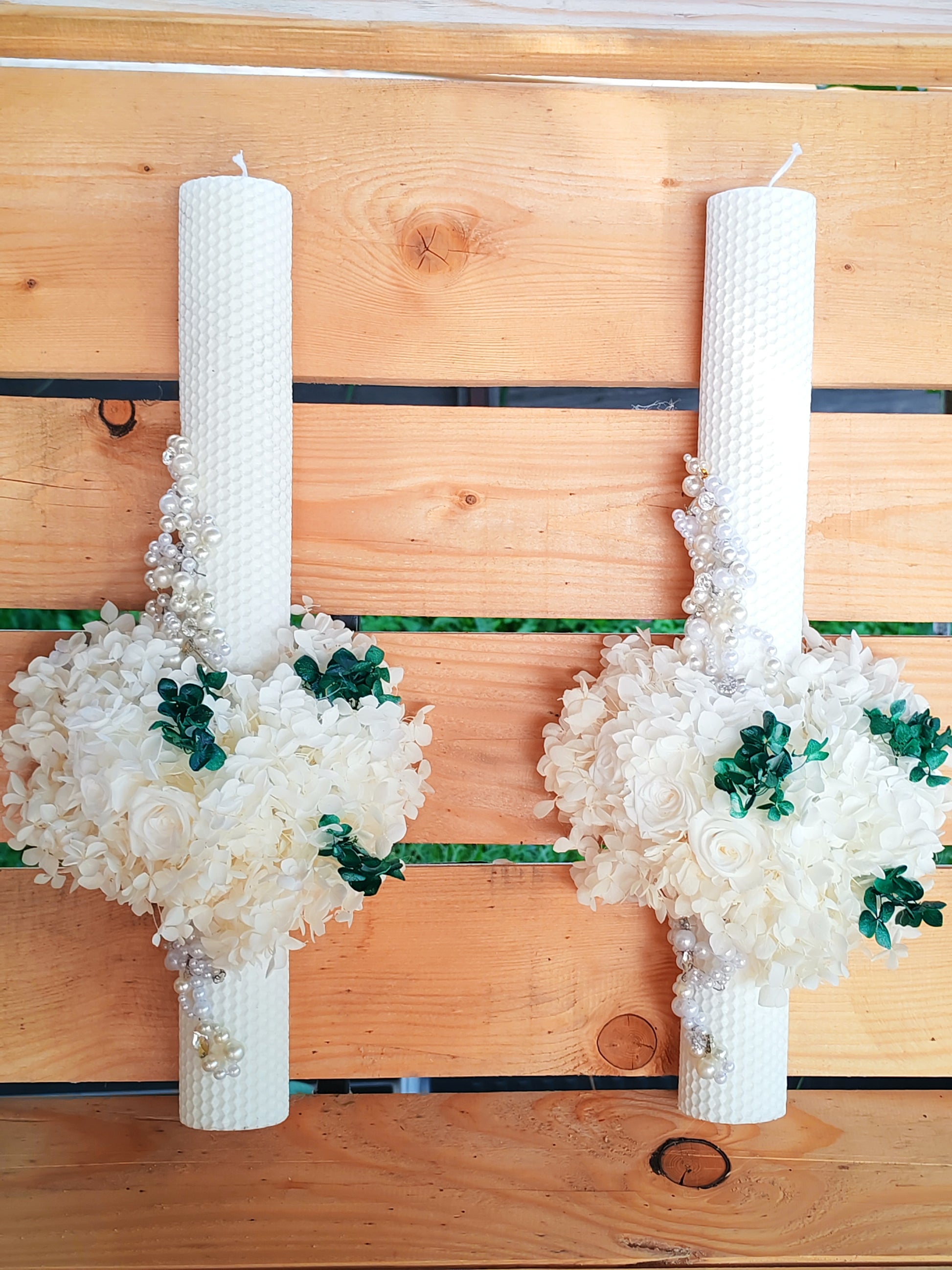 Lumânări ceara naturala și flori criogenate