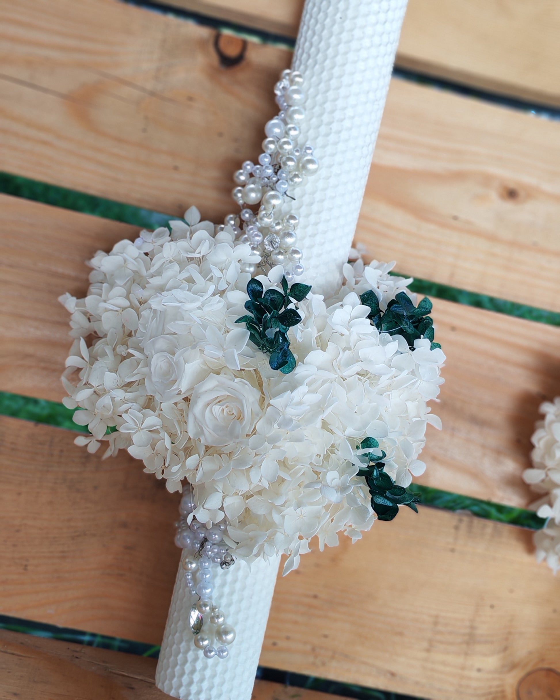 Lumânări ceara naturala și flori criogenate