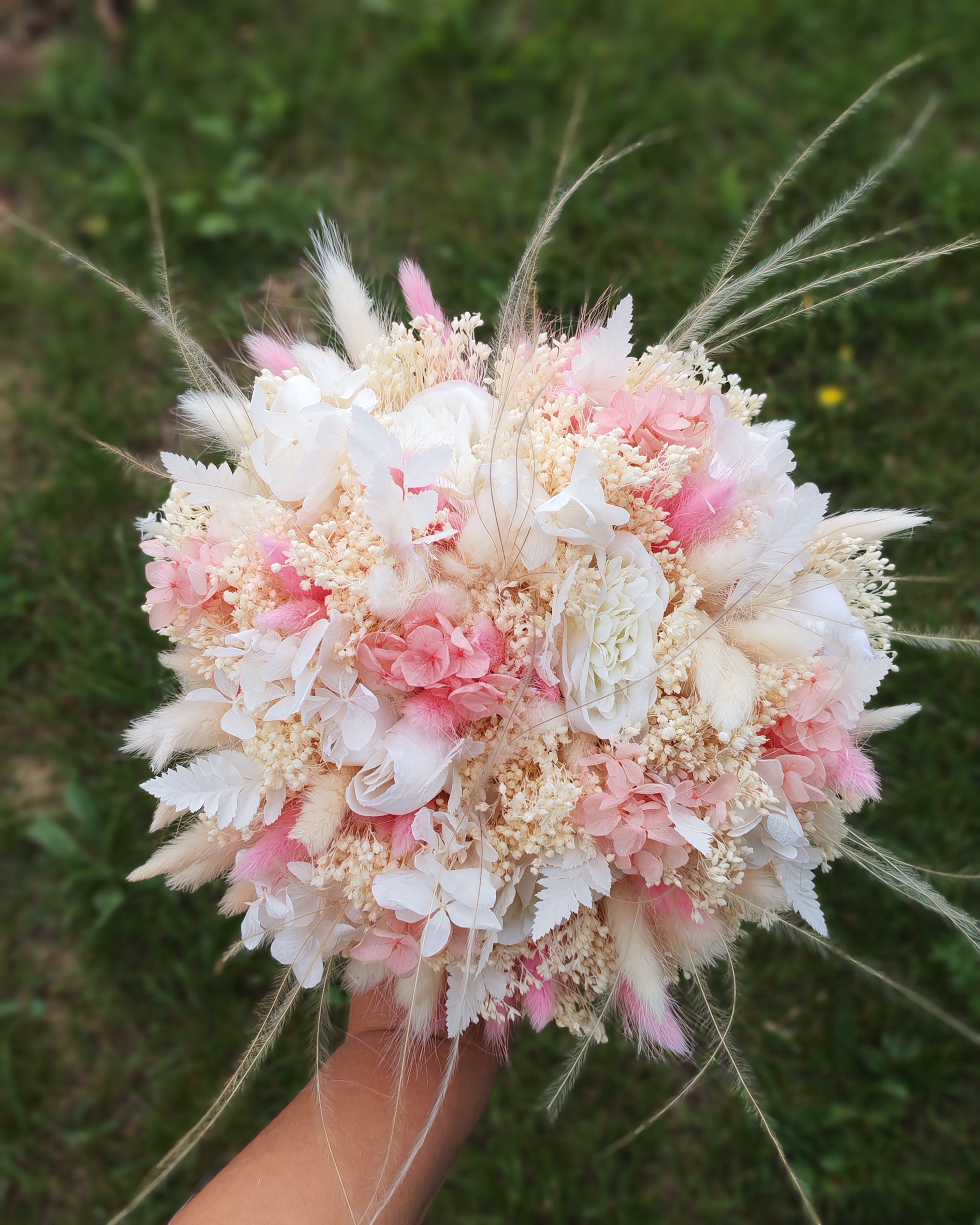 Buchet flori criogenate și flori uscate