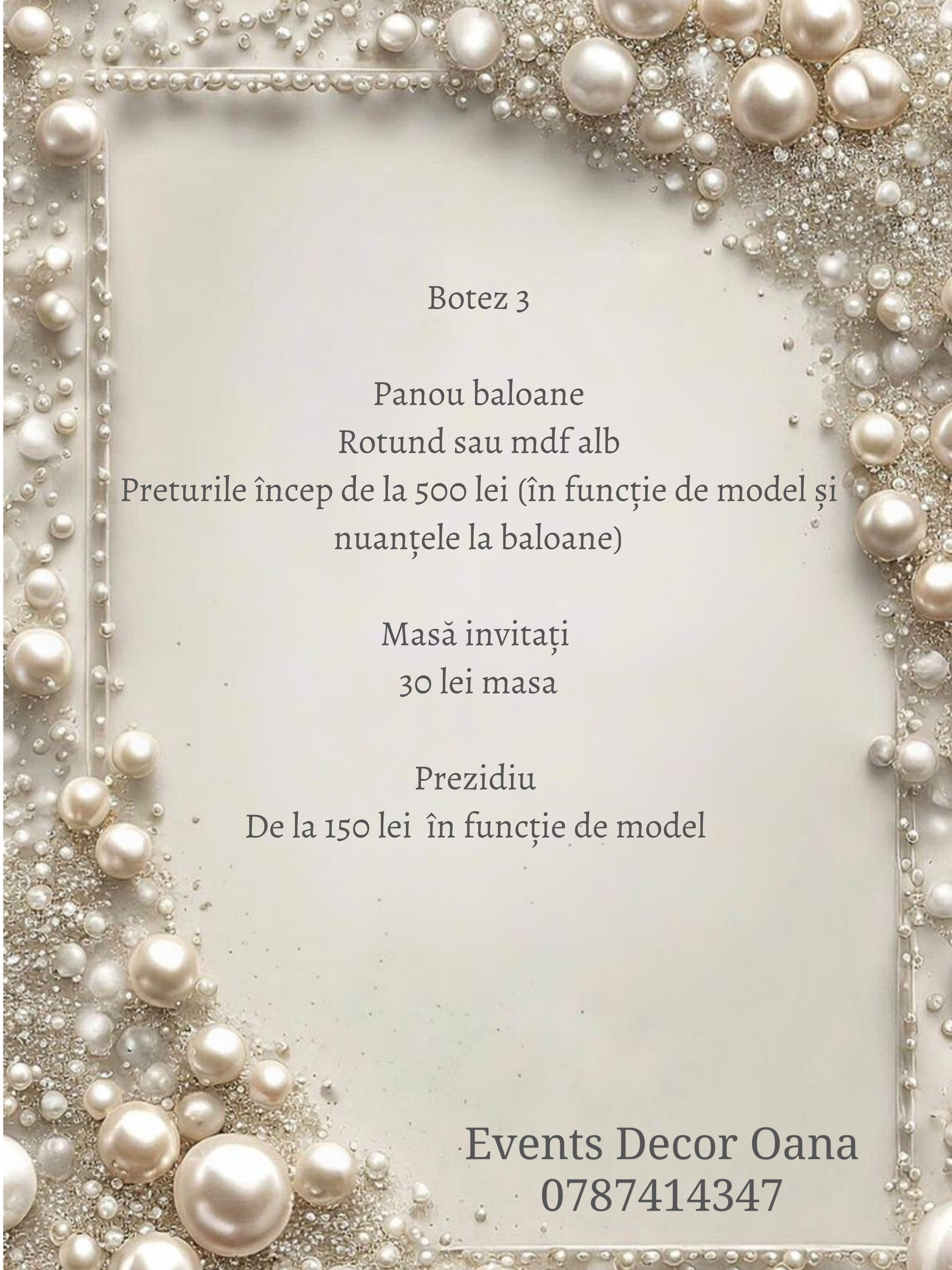 Pachete decor "Botez"