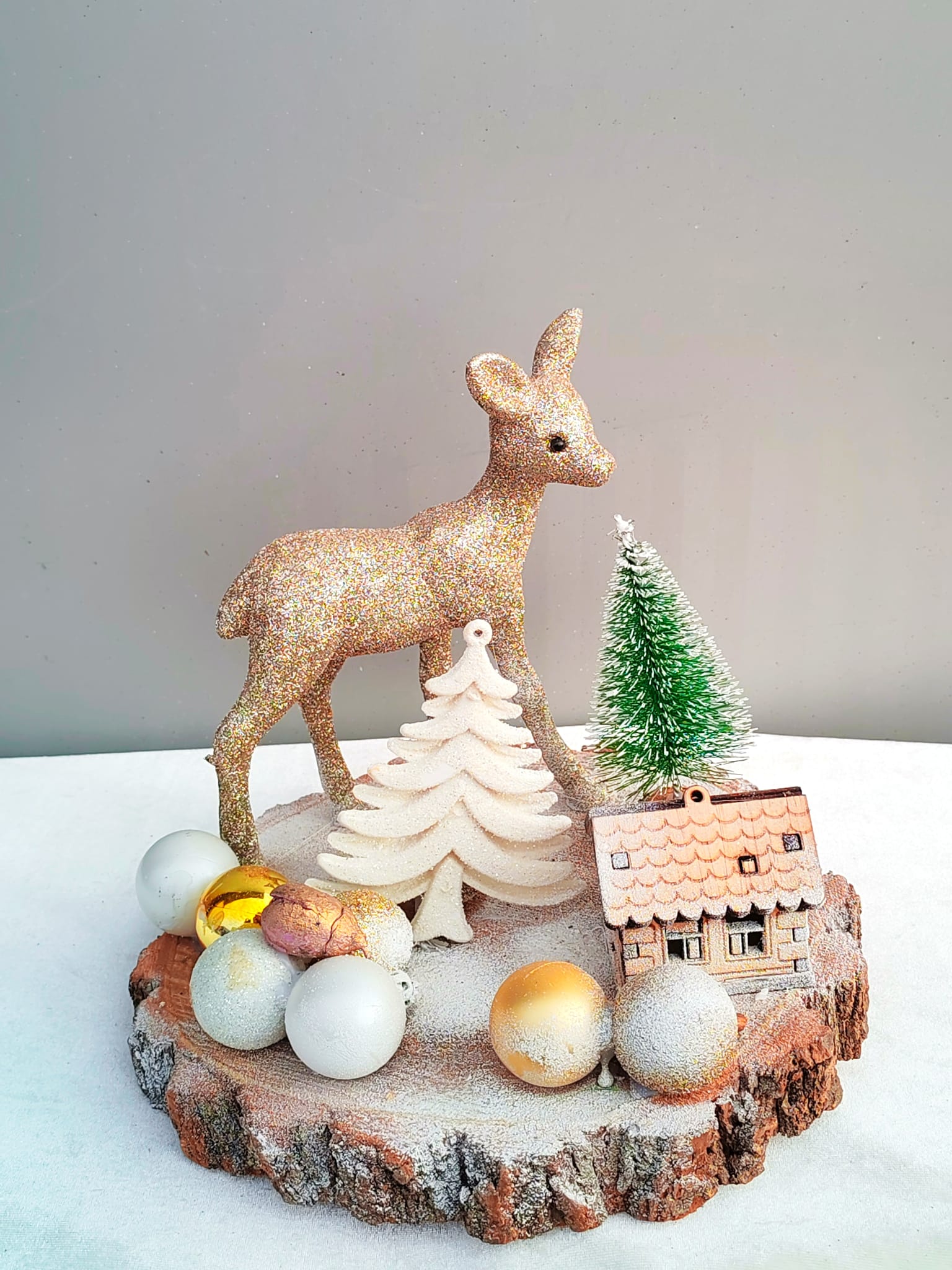 Aranjament craciun lemn