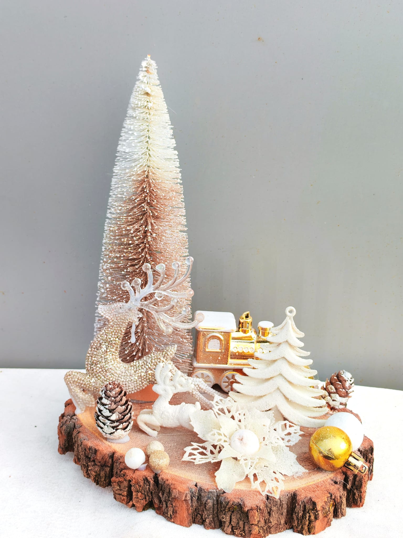 Aranjament craciun lemn