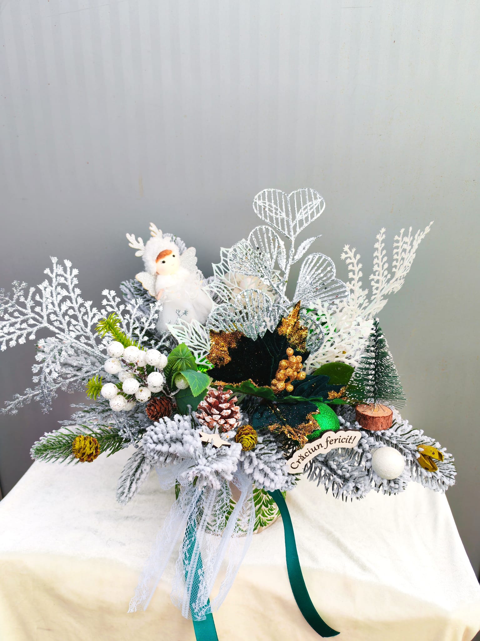 ARANJAMENT CRACIUN VAS VERDE