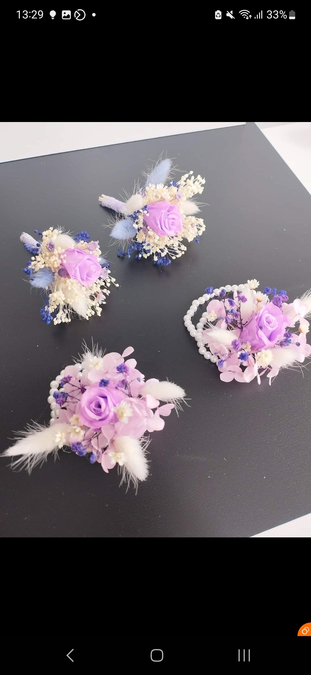 Cocarde și Brățări flori criogenate